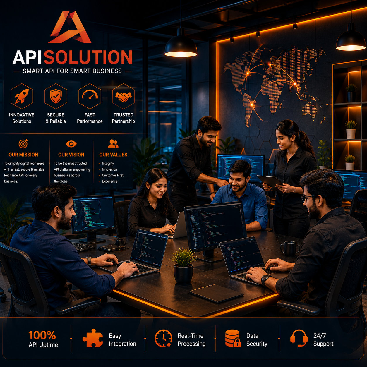 API Solution allrecharge service about and home page image